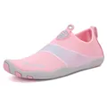 Scarpe da scoglio rosa ad asciugatura rapida per spiaggia e snorkeling, suola antiscivolo - 35 / Stile Casual (888) / Rosa
