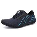 Outdoor water shoes in navy blue with quick-lacing system and non-slip rubber sole - 35 / Dark Blue (9518)
