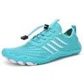Teal quick-dry water shoes with non-slip rubber sole and fast lacing system - 35 / Lake Blue
