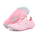 Chaussures d'eau rose et bleu à séchage rapide avec semelles en caoutchouc à cinq orteils - 38 / Rose (A092)
