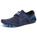 Scarpe da scoglio blu scuro ad asciugatura rapida per escursioni e nuoto con strappo - 35 / Blu (2308)