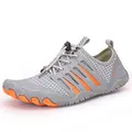 Chaussures d'eau grises à séchage rapide avec rayures orange et semelle antidérapante - 38 / Gris (A092)