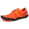 Scarpa da acqua arancione vivace con mesh traspirante e cinturino sportivo in velcro - 35 / Rosso Arancio