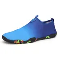 Blue gradient quick-dry water shoes with breathable mesh and colorful non-slip rubber sole - EU 35 / Royal Blue