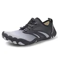 Scarpe acquatiche grigie e nere in mesh traspirante con suola flessibile a cinque dita - 35 / A558 Nero Bianco Grigio
