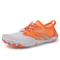 Scarpe acquatiche arancioni e grigie con allacciatura rapida e tomaia in mesh - 35 / A558 Arancione