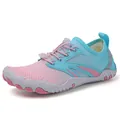 Scarpe da scoglio rosa e blu ad asciugatura rapida per escursioni e nuoto con suola in gomma - 35 / A558 Luna Rosa
