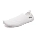 Chaussures de plage blanches pour la natation et la plongée avec semelle en caoutchouc - 38 / Blanc (Style 518)