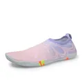 Schnelltrocknender Badeschuh in Pink-Lila Farbverlauf mit rutschfester Gummisohle und Lasche - 38 / Rosa Lila (Stil 168)