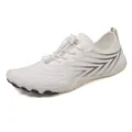 Witte waterschoenen van ademend mesh met antislip rubberen zool en teenbescherming - 36 / 918 Wit Zwart