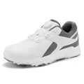 Witte heren golfschoenen met grijze details en professionele draaisluiting-systeem - EU 39 / Off-white grijs