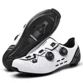 White carbon fiber road cycling shoes with dual rotary dials and stiffness index 10.0 sole - 40 / 2021 Series Style / White