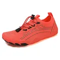 Scarpe acquatiche arancione brillante da donna con allacciatura rapida e mesh - Arancione e Nero