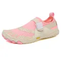 Pink breathable five-toe water shoes for women with adjustable velcro straps - 36 / Pink