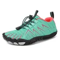 Outdoor water shoe in mint green and pink with quick-lace system and mesh fabric - 38 / Green