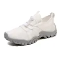 Zapatillas blancas y grises para agua con malla transpirable y cordones elásticos - 35 / Y818 Blanco