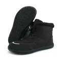 Waterproof winter snow boots with warm fur lining and non-slip rubber soles in black - EU 36 / Black