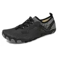 Chaussures d'eau d'extérieur séchage rapide pour randonnée avec semelle antidérapante noir gris - EU 35 / Noir Brun Gris