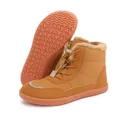 Waterproof camel high-top snow boots for men and women with warm lining and non-slip soles - EU 36 / Brown