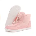 Pink waterproof snow boots for women featuring thick faux fur lining and quilted design - EU 36 / Pink