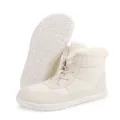 Cream white waterproof snow boots with faux fur collar and anti-slip wave sole - EU 38 / Off White