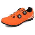 Pro cycling shoes in bright orange with dual dial closure and breathable synthetic leather - 37 / Unlocked Style (T2521) / Orange