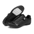 Zwarte wielrenschoenen met ventilatiegaten, draaisluiting en antislipzool - EU 36 / Zwart Zonder Slot