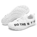 Chaussure de sport blanche pieds nus à bout large et mesh respirant pour le fitness - EU 35 / Blanc
