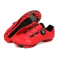 Scarpe da mountain bike rosse con tomaia traforata e sistema di chiusura a rotella - Rosso Tacchetto MTB