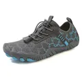 Chaussures aquatiques enfant à séchage rapide gris foncé et bleu avec semelle antidérapante - 27 / Gris