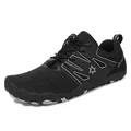 Black outdoor quick-dry water shoes with breathable mesh and anti-slip sole for men and women - EU 35 / Black
