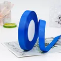 Deep blue 1.5cm grosgrain ribbon roll for DIY crafts and elegant gift packaging - Sapphire Blue