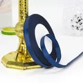 Cinta de falla azul marino de 1cm para envolver regalos y accesorios para el pelo - Rollo Único / Azul marino