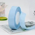 Light blue 2.5cm grosgrain ribbon roll with ribbed texture for gift wrapping - Water Blue (20#)