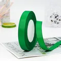 Fresh green 15mm grosgrain ribbon roll for gift wrapping and DIY crafts decor - Green