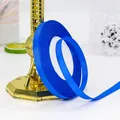 Cinta de falla azul marino de 1cm en rollo con textura acanalada para manualidades - Rollo Único / Azul zafiro