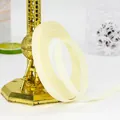 Cinta de falla de 1cm color blanco crema con textura acanalada para regalos y lazos - Rollo Único / Blanco Roto