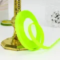 Cinta de falla amarillo neón con textura acanalada para envolver regalos y manualidades - Rollo Único / Verde Fluorescente