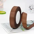 Deep brown 2cm grosgrain ribbon roll for DIY crafts and premium gift packaging - Standard Roll / Coffee