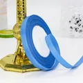 Cinta de falla azul real de 1cm para envolver regalos y manualidades de bricolaje - Rollo Único / Azul lago