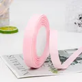 Light pink 1.5cm grosgrain ribbon roll with ribbed texture for DIY crafts and gift wrapping - Light Pink