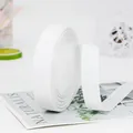 Polished white grosgrain ribbon roll for DIY crafts and gift wrapping decor - Standard Roll / White