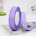 Roll of 20mm lilac purple grosgrain ribbon with ribbed texture for DIY gift wrapping - Standard Roll / Light Purple
