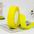 2.5cm bright yellow grosgrain ribbon roll for gift wrapping and DIY crafts hair accessories - Lemon Yellow (15#)