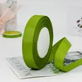 Grass green 2cm grosgrain ribbon roll for DIY gift wrapping and clothing accessories - Standard Roll / Army Green