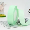 Light green grosgrain ribbon roll 2.5cm with ribbed texture for gift wrapping DIY - Light Green (80#)