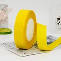 Roll of bright yellow 2.5cm grosgrain ribbon for gift wrapping and hair accessories - Gold (16#)