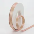 Roll of 1cm rose gold glitter ribbon for gift wrapping and floral packaging - Pink