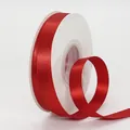 Classic bright red 1.5cm satin ribbon spool for luxury gift wrapping and floral decoration - US 1.5 / Red