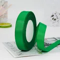Roll of grass green grosgrain ribbon 2cm wide for DIY hair bows and gift wrapping - Standard Roll / Green